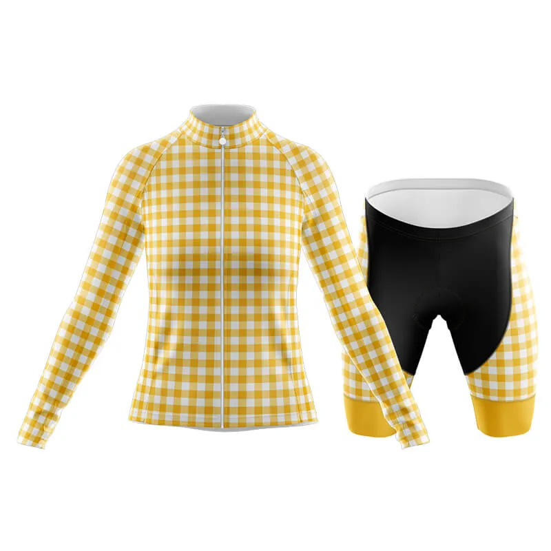 Checkered (Yellow) Club Cycling Kit