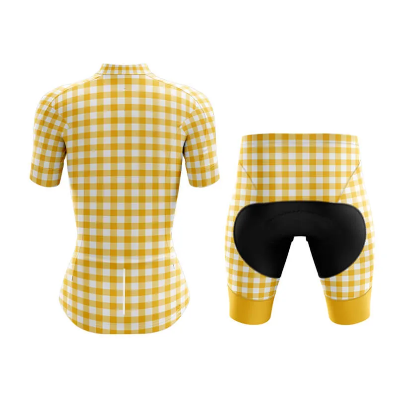 Checkered (Yellow) Club Cycling Kit