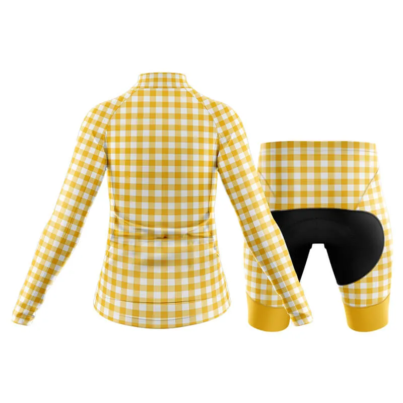 Checkered (Yellow) Club Cycling Kit