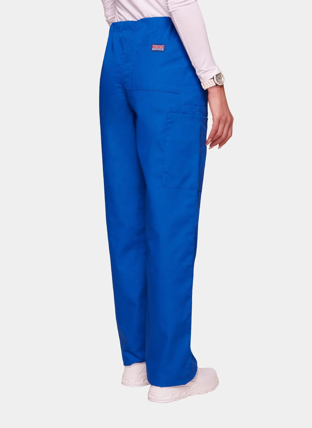 Cherokee Unisex Drawstring Scrub Trousers - Royal