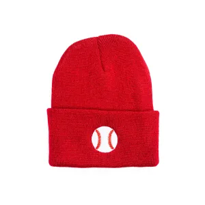 Child Beanie - BASEBALL - RED