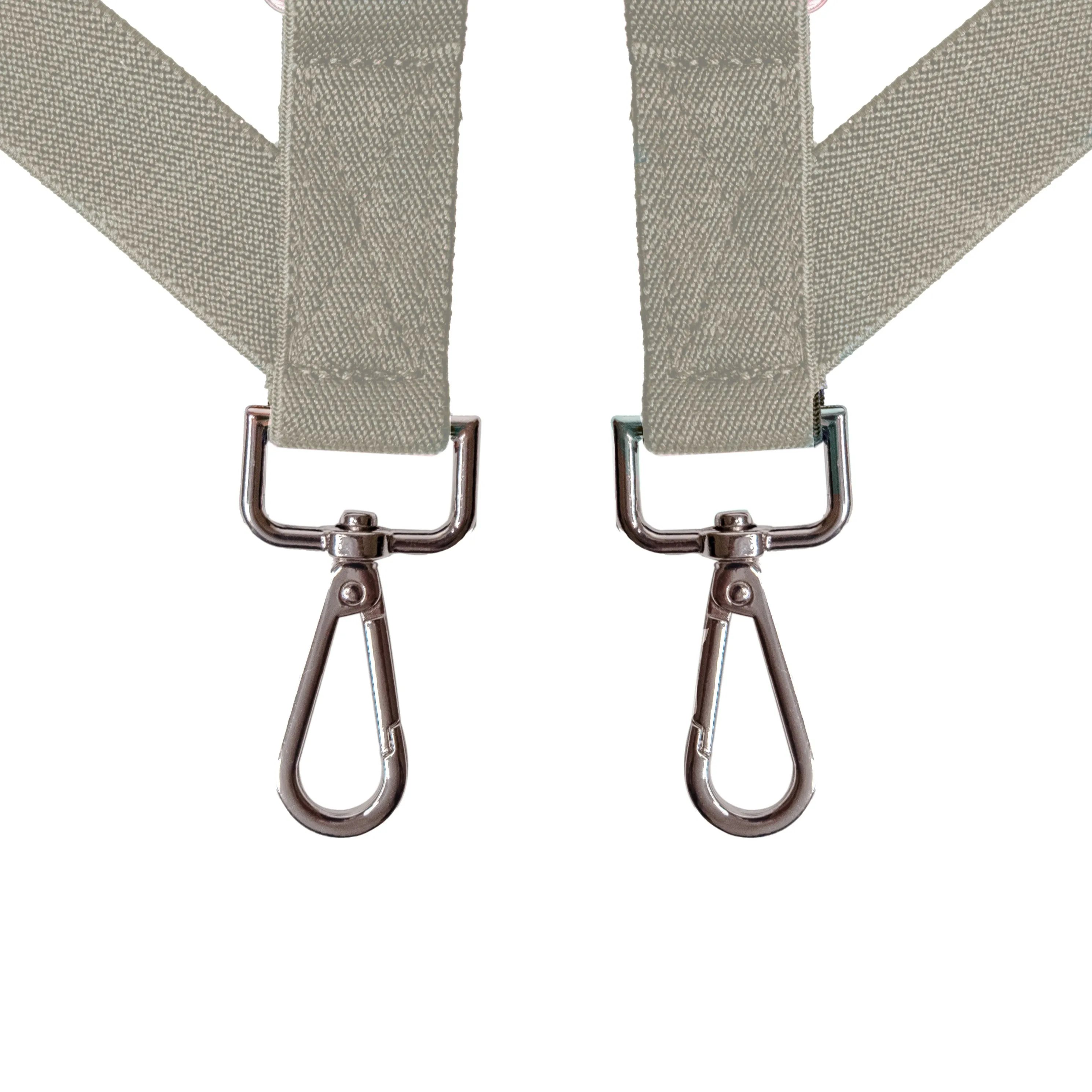 Chokore X-shaped Snap Hook Suspenders (Beige)