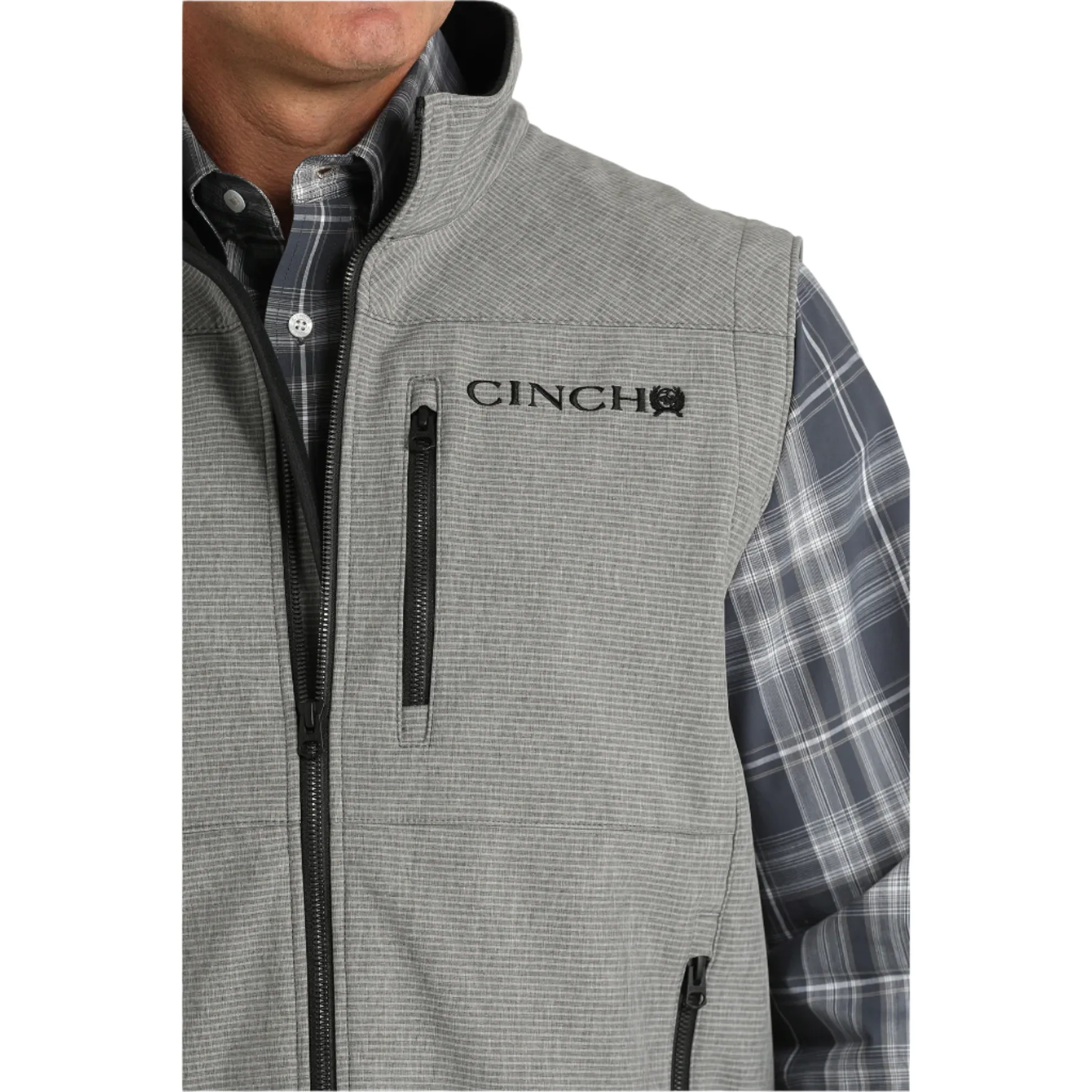 Cinch Men's Grey Concealed Carry Bonded Vest MWV1515023