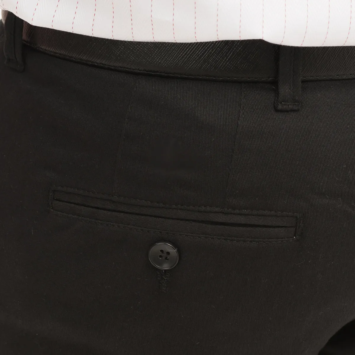 Cotton Chinos-Black