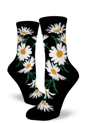 Crazy for Daisies Women's Crew Sock