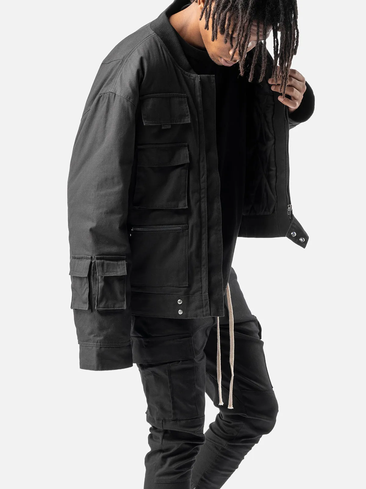 Cropped Cargo Jacket