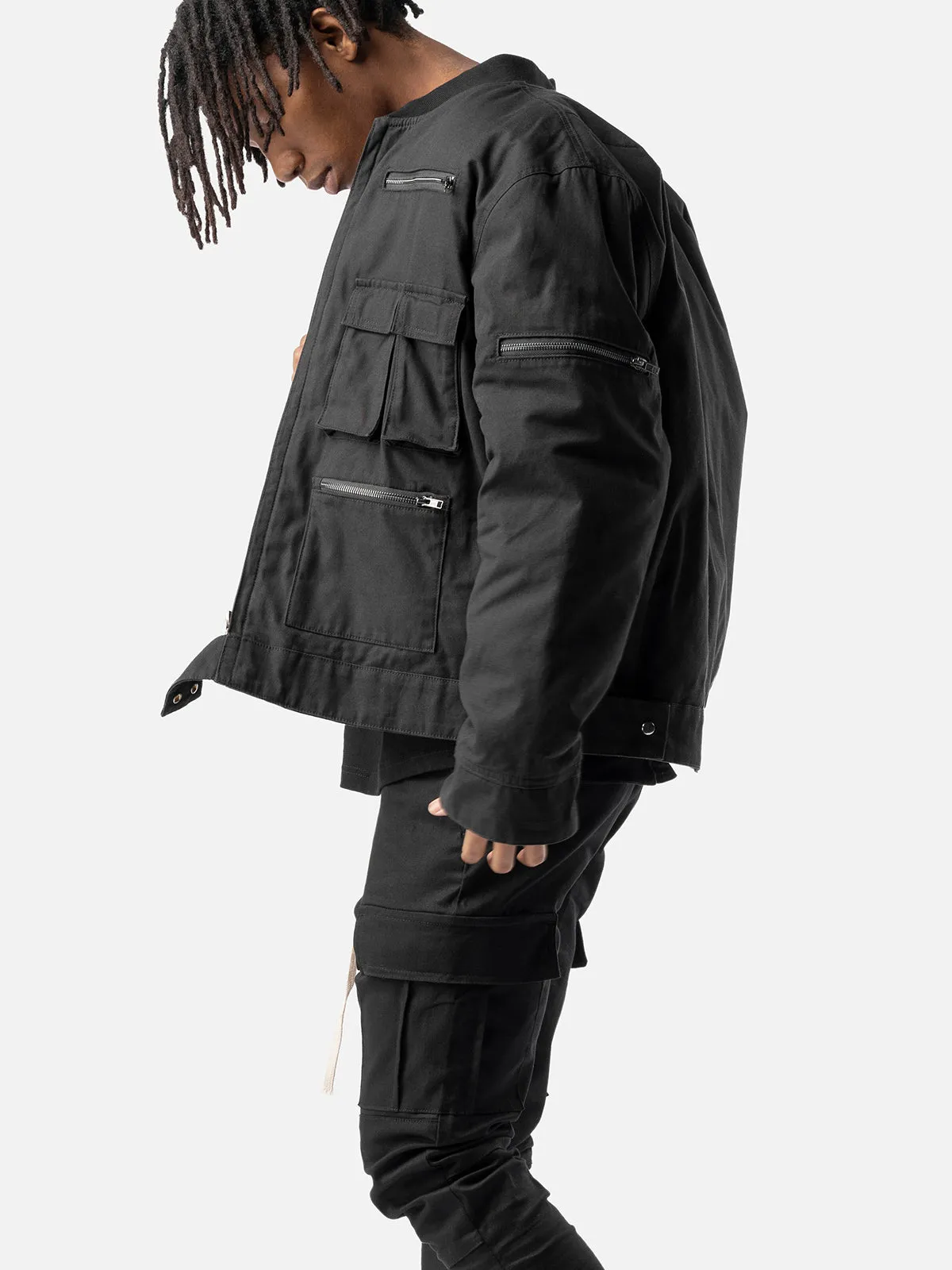 Cropped Cargo Jacket