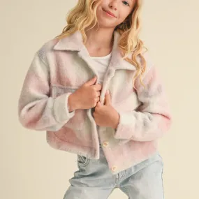 Cropped Cotton Candy Jacket