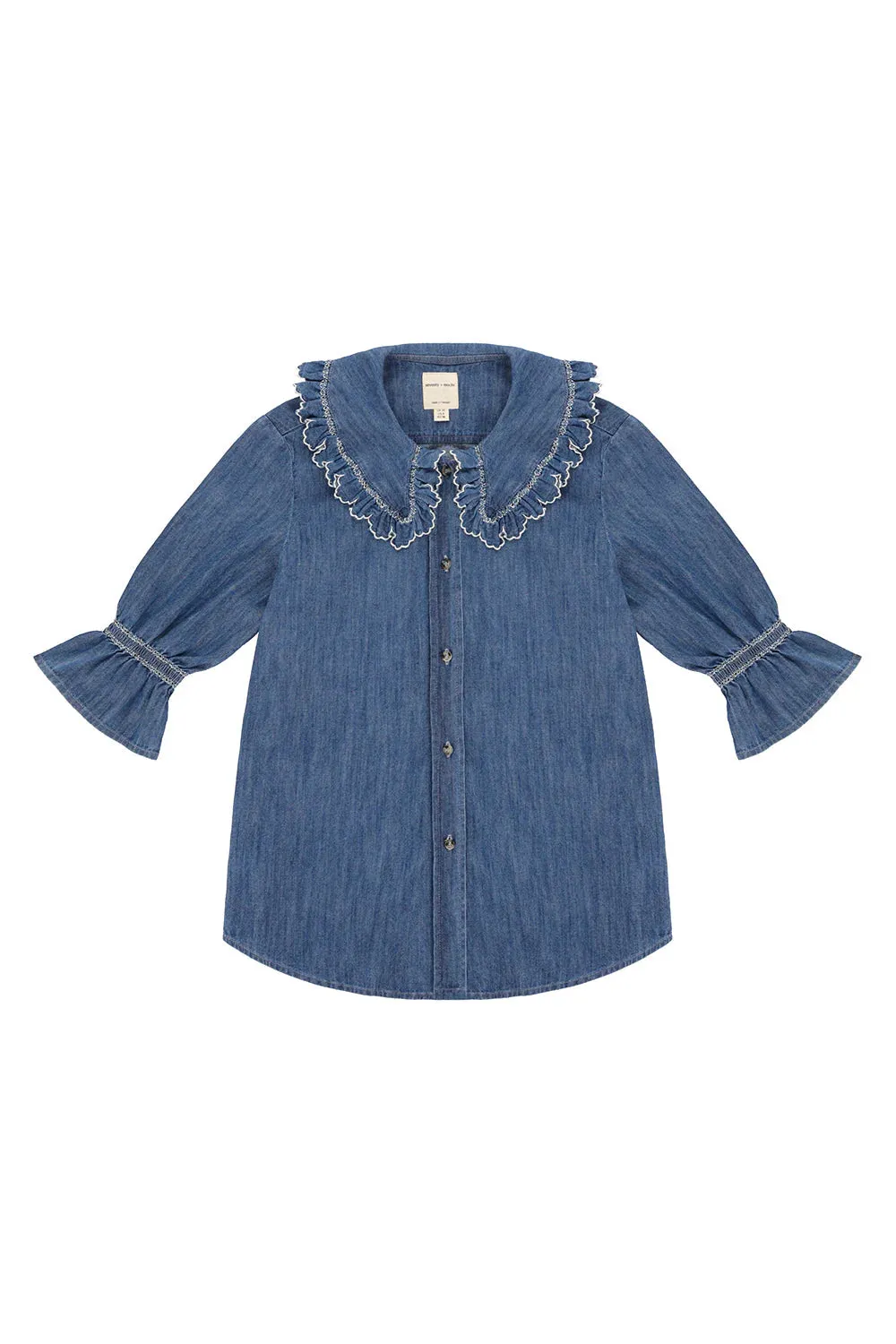 Daisy Blouse in Indigo Denim