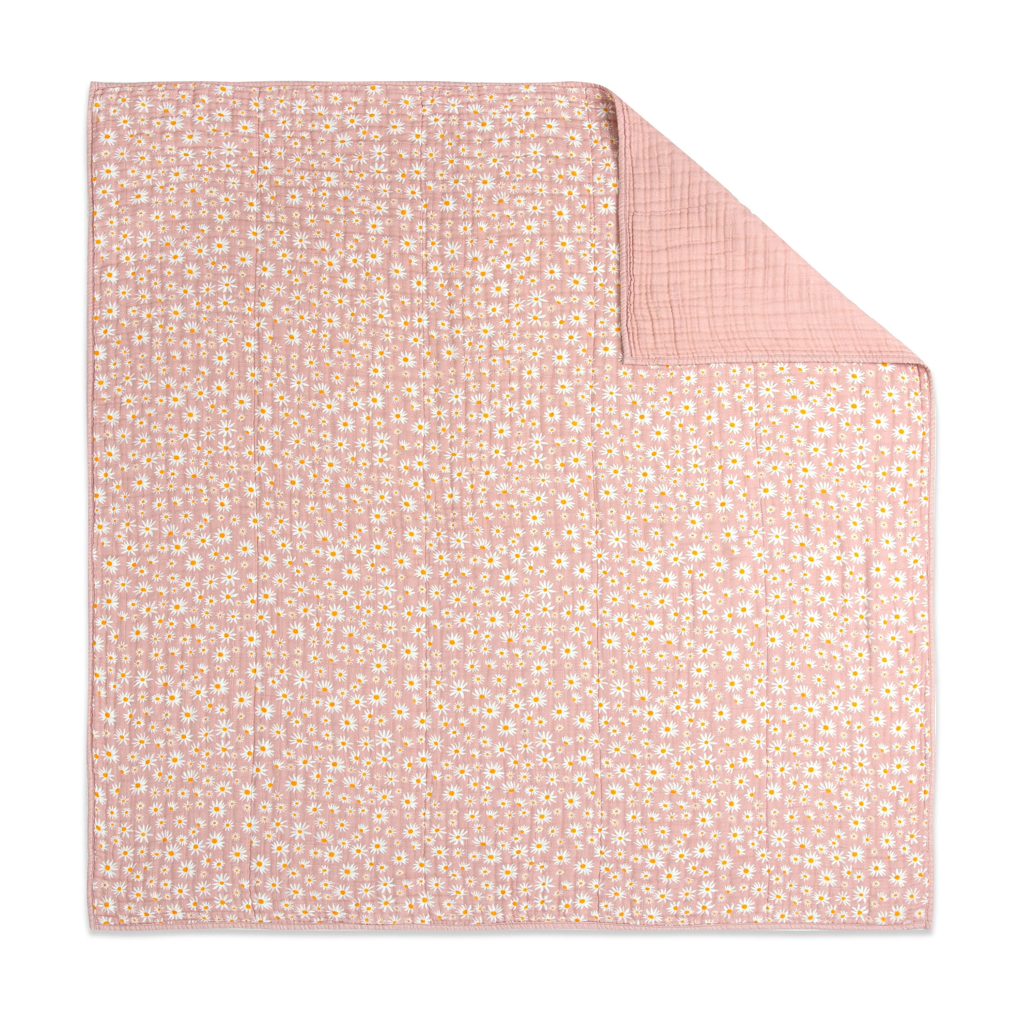 Daisy Quilt in 3-Layer GOTS Certified Organic Muslin Cotton