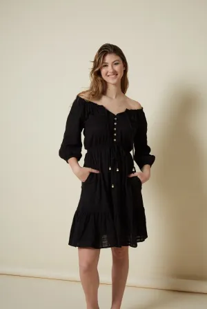 Demi Short Dress - Black