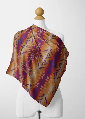 Desert Geo Satin Shawl