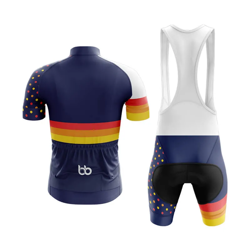 Dot and Stripe Club Cycling Kit (Navy)