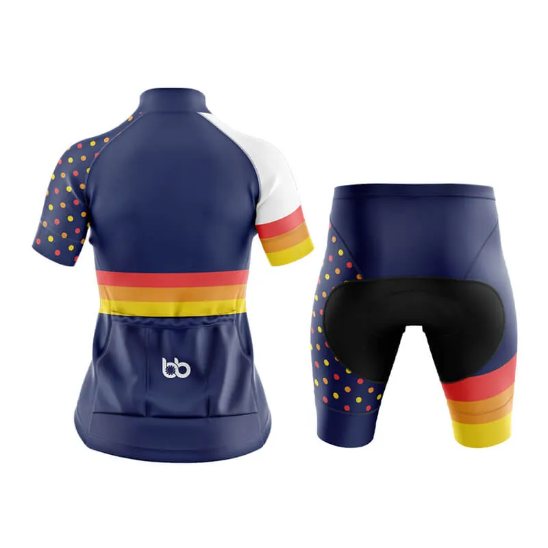 Dot and Stripe Club Cycling Kit (Navy)