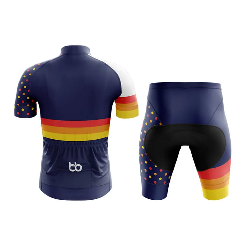 Dot and Stripe Club Cycling Kit (Navy)