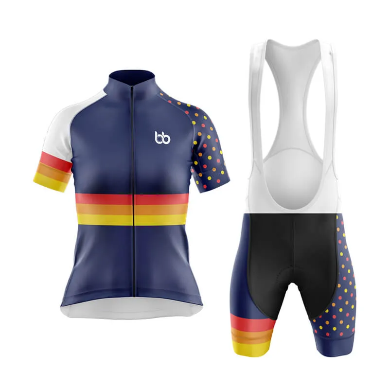 Dot and Stripe Club Cycling Kit (Navy)