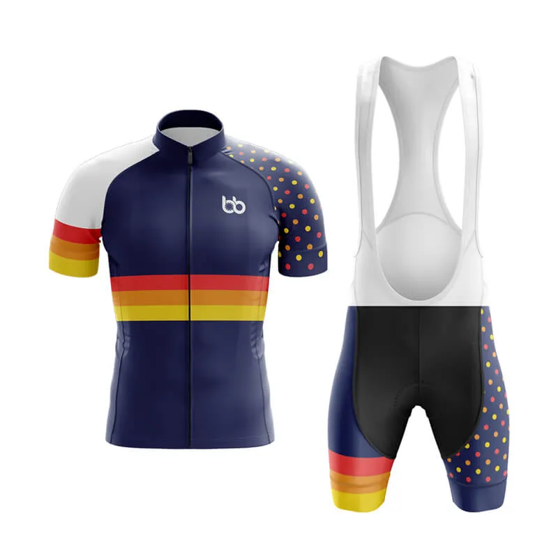 Dot and Stripe Club Cycling Kit (Navy)