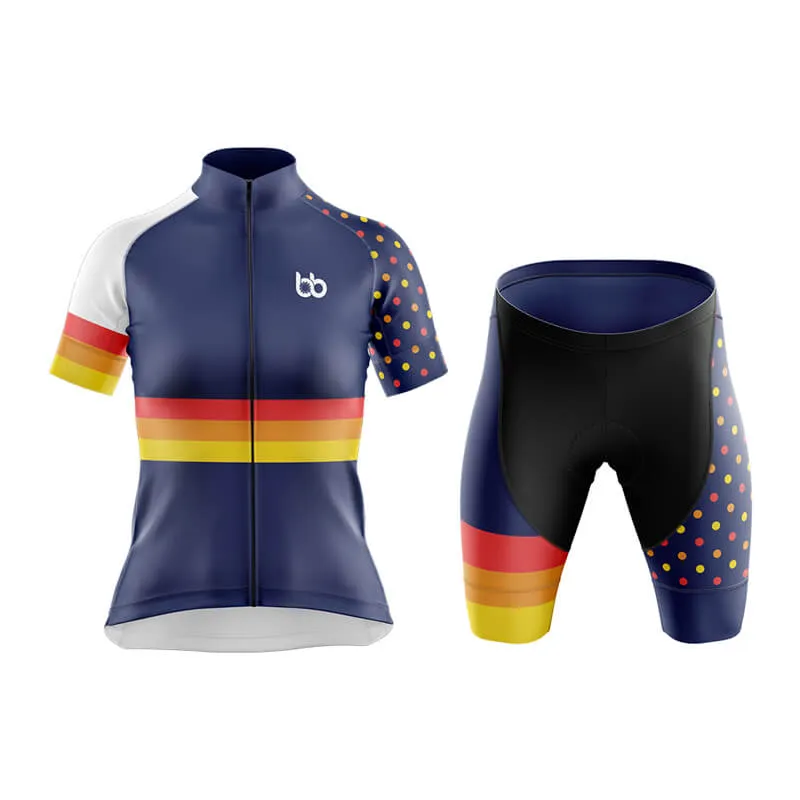 Dot and Stripe Club Cycling Kit (Navy)