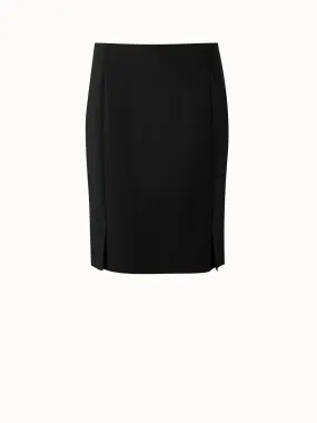 Double Face Wool Pencil Skirt