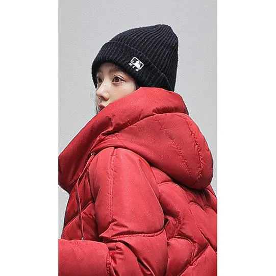 Drawstring Zip-Up Cropped Puffer Jacket