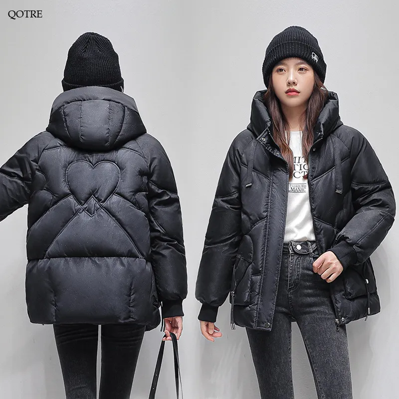 Drawstring Zip-Up Cropped Puffer Jacket