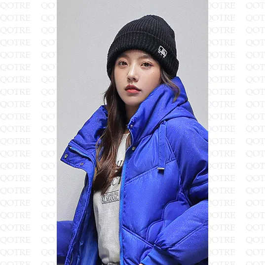 Drawstring Zip-Up Cropped Puffer Jacket