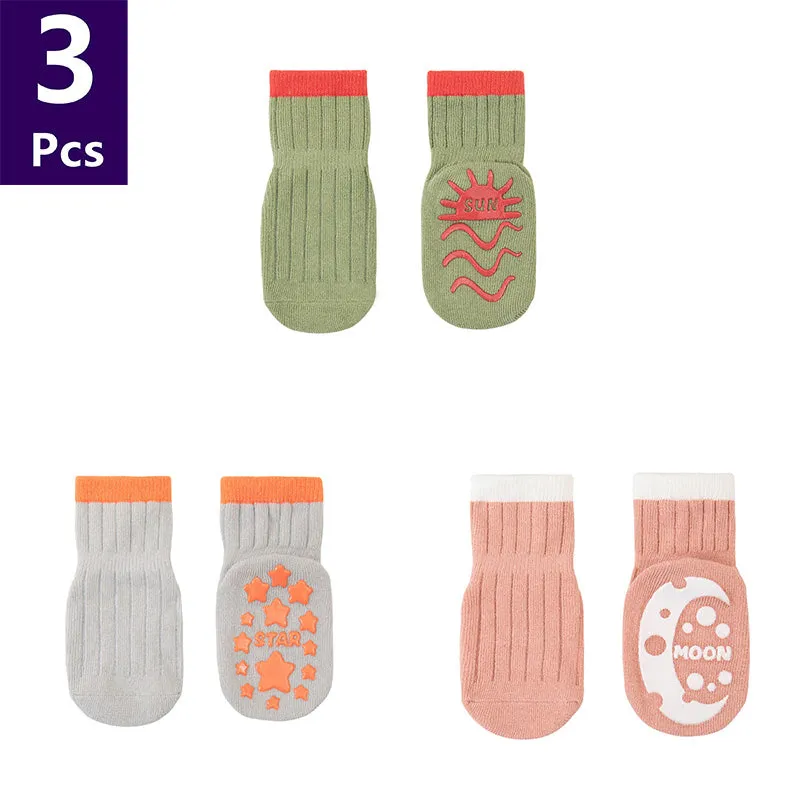 Earthy Cotton Non-Slip Baby Socks