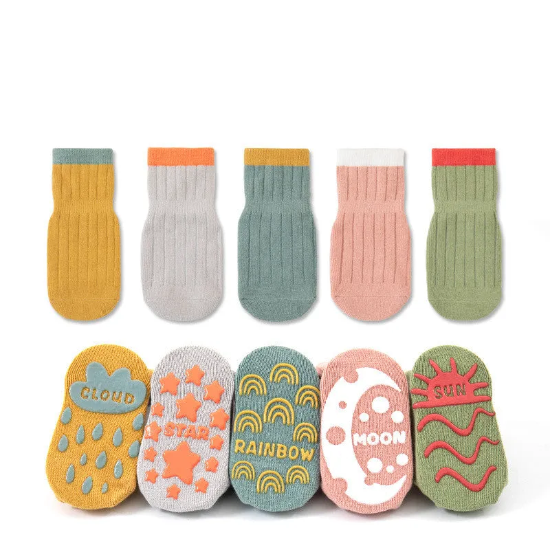 Earthy Cotton Non-Slip Baby Socks