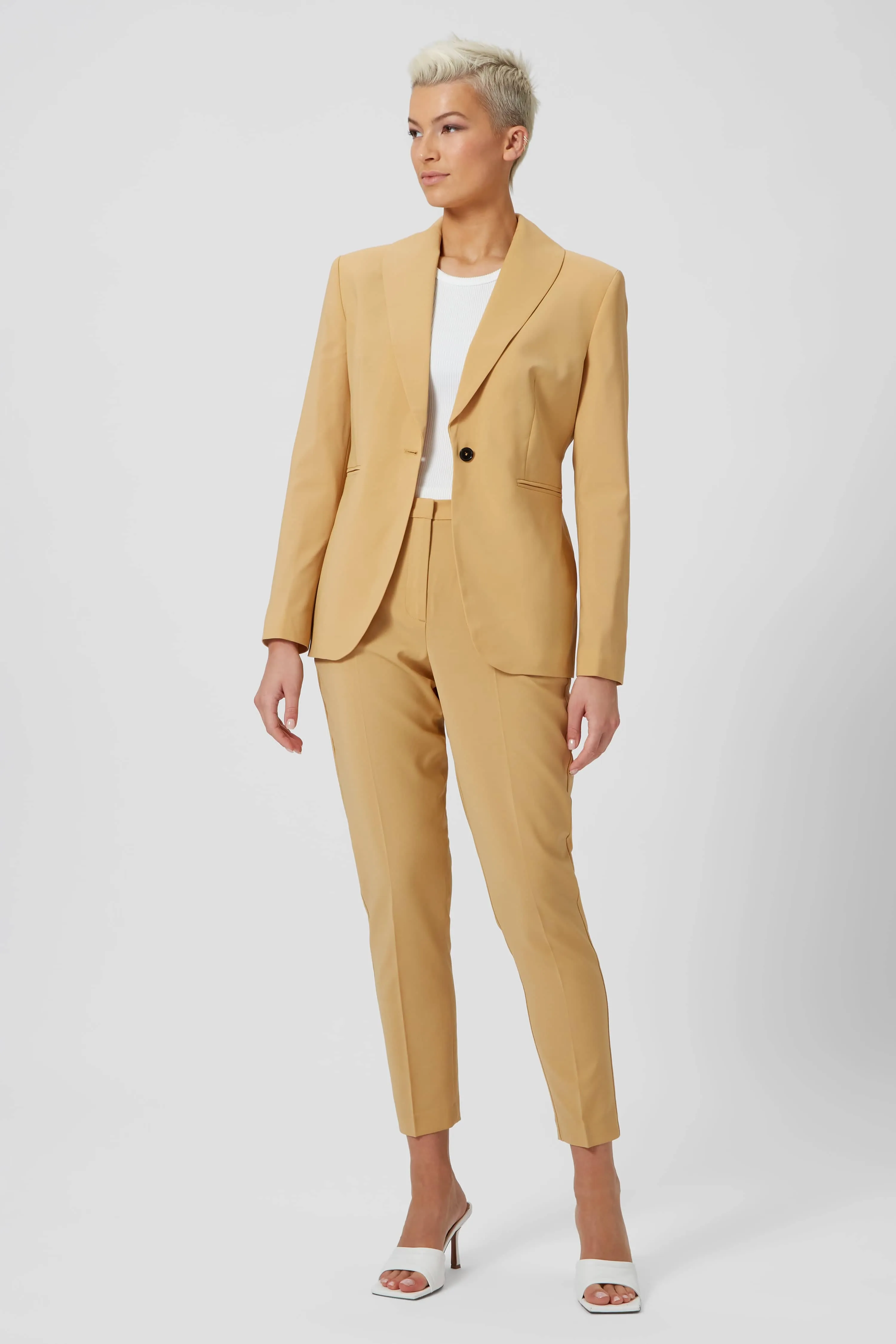 Eliza Skinny Fit Yellow Trousers - ARCHIVE