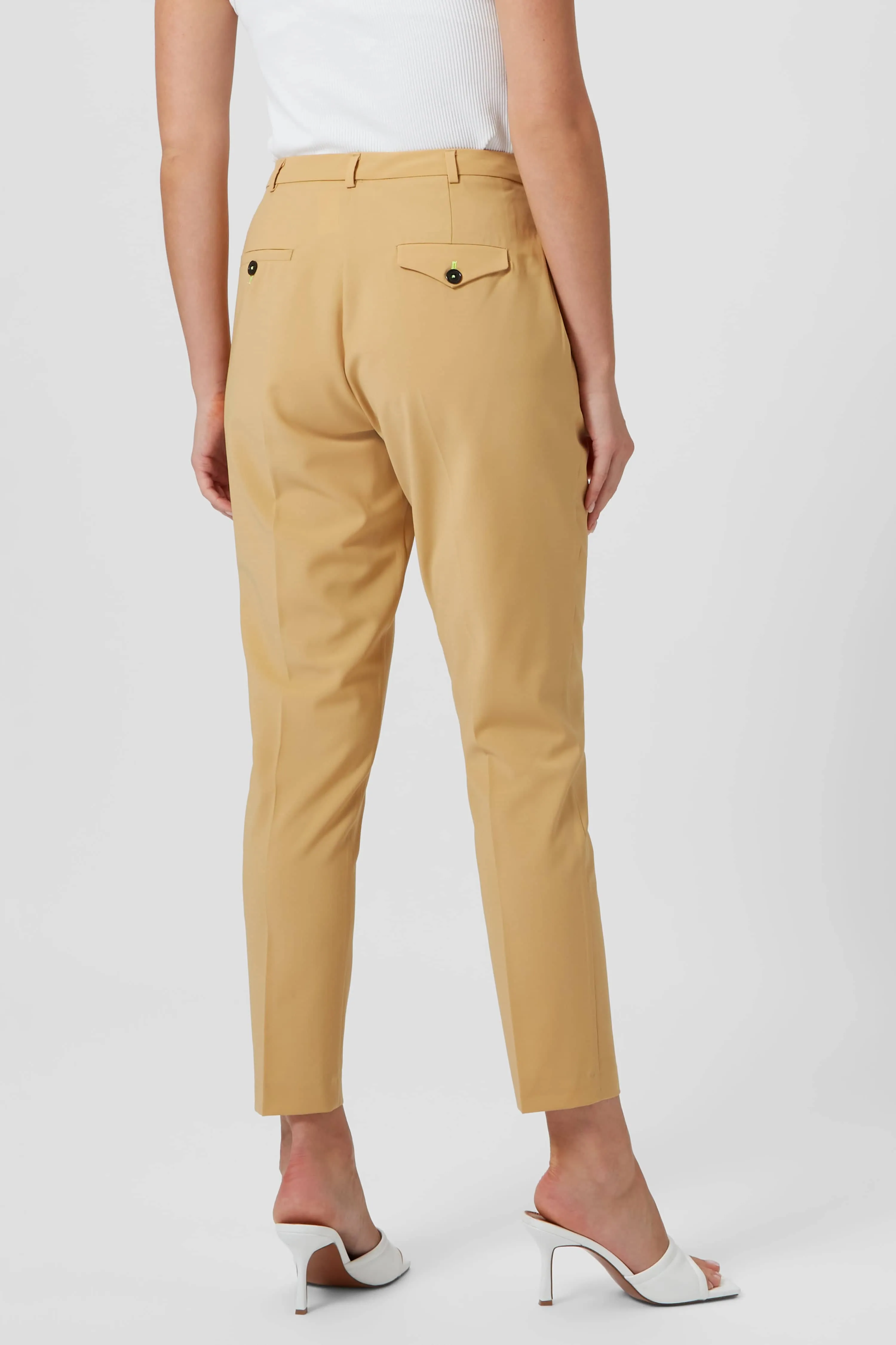 Eliza Skinny Fit Yellow Trousers - ARCHIVE