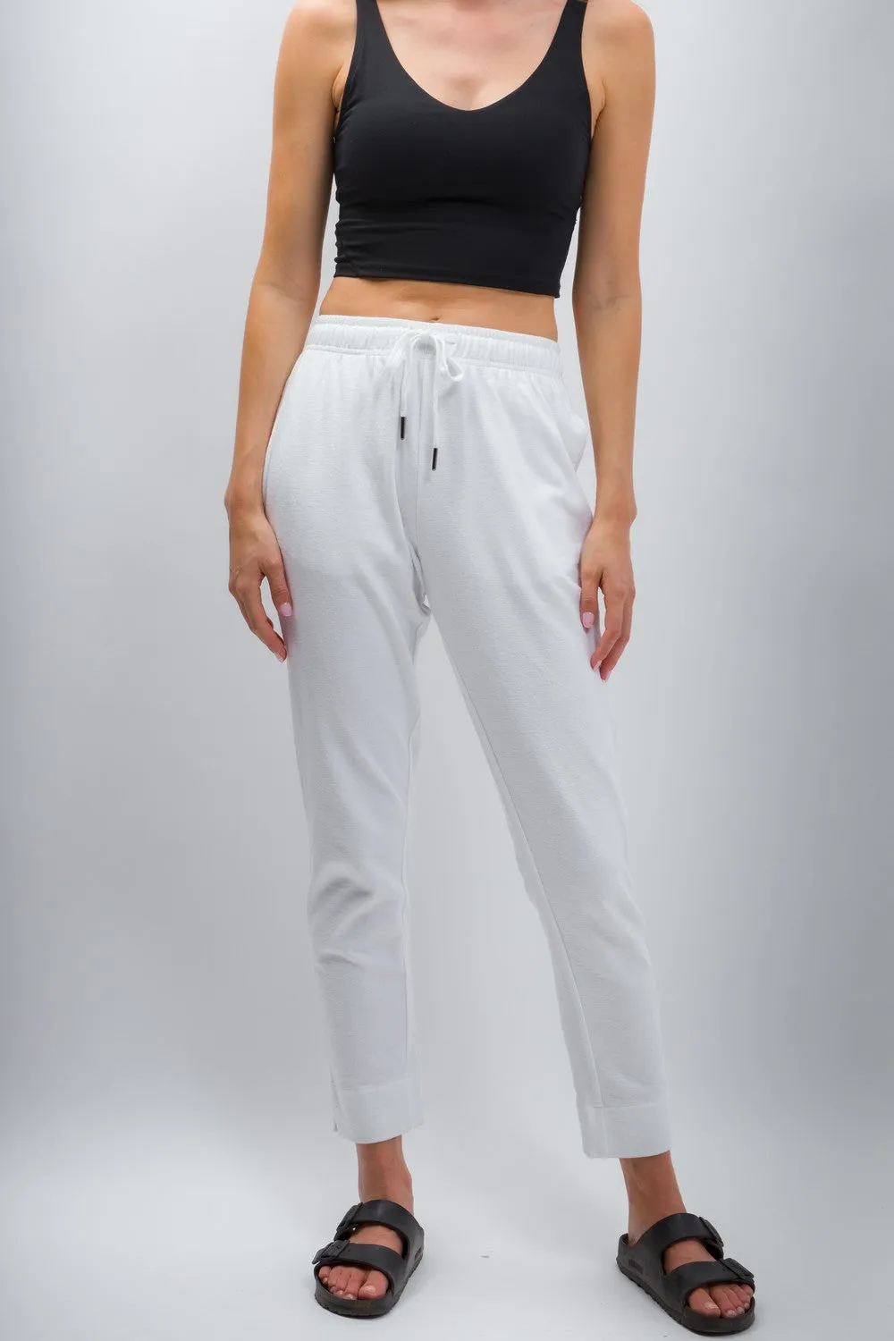 Elle | Women's Anti-Stain Textured Knit Pants