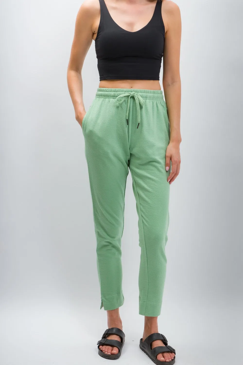 Elle | Women's Anti-Stain Textured Knit Pants