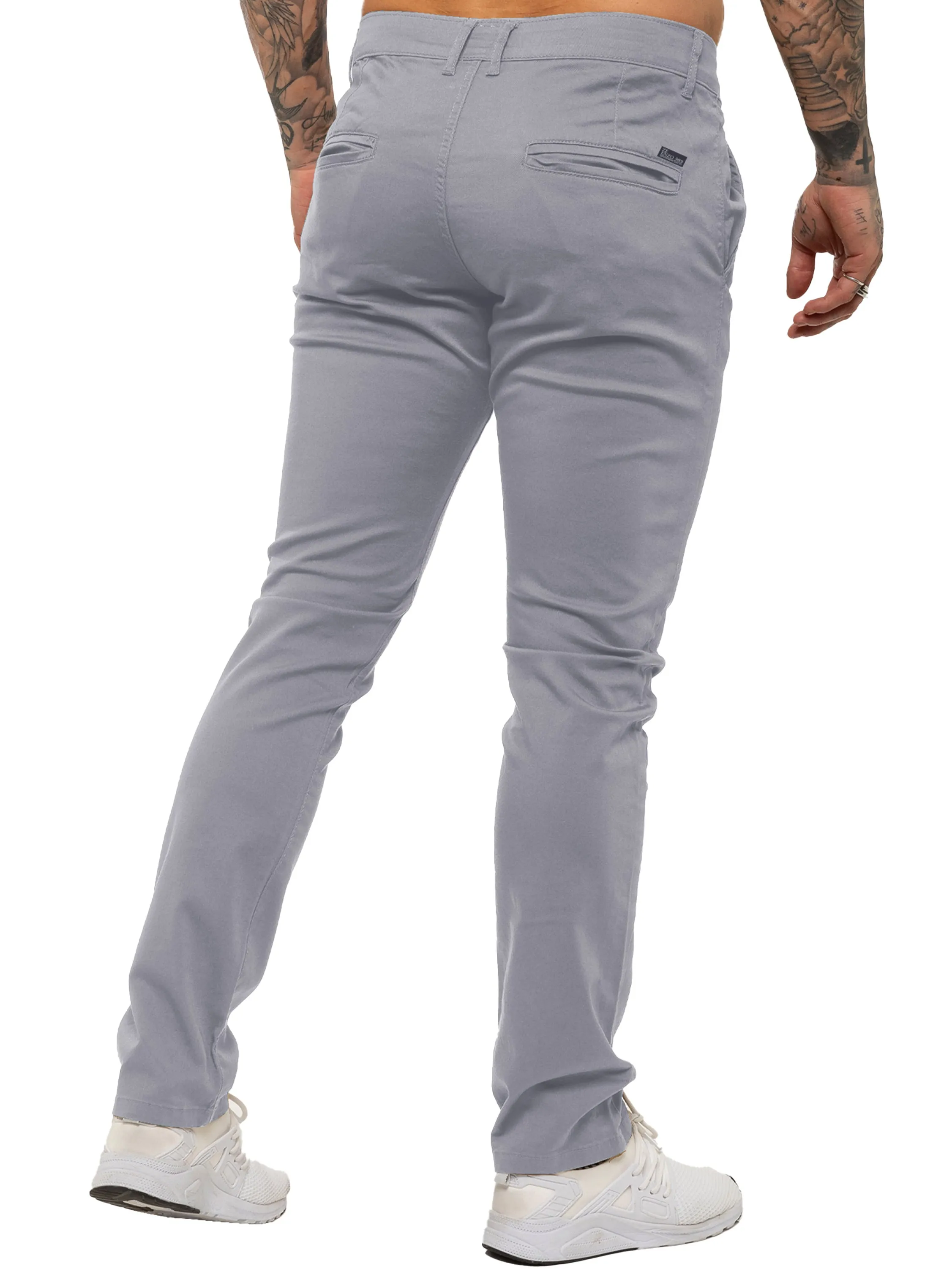 Enzo | Mens Slim Fit Stretch Chino Trousers