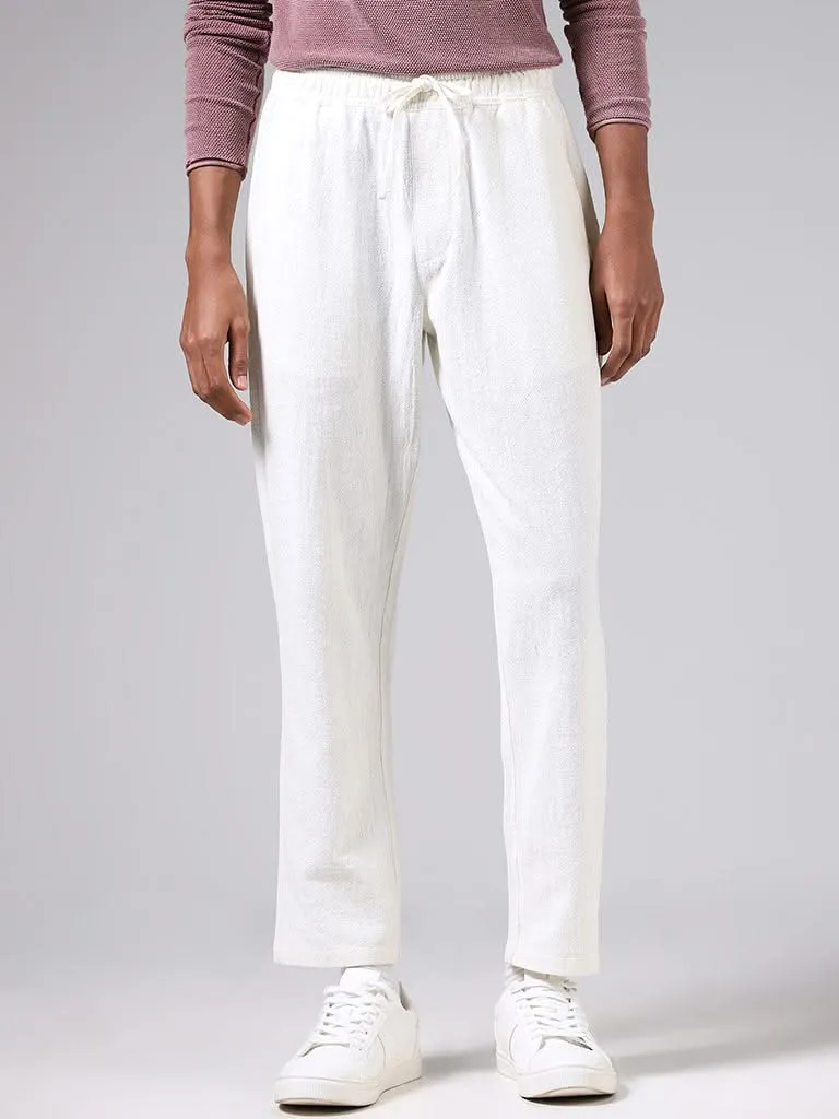 ETA Off White Slim-Fit Mid-Rise Chinos