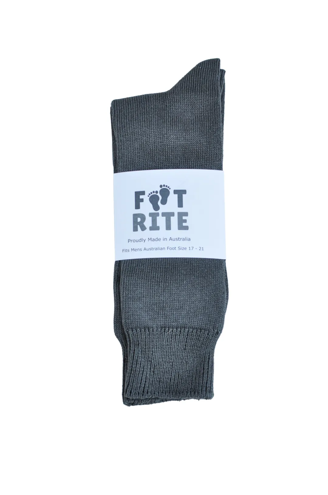 Extra Large Socks in Grey - Australian Made