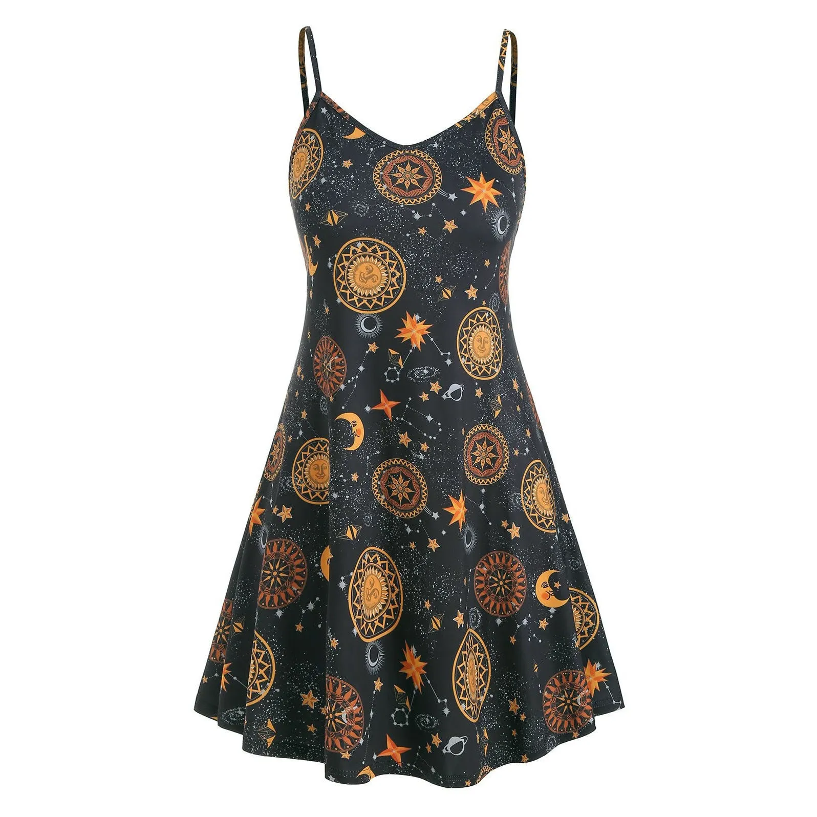 Fashion Galaxy Print Ladies Slip Dress