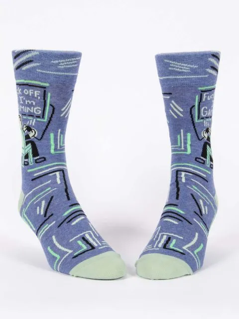 F*ck Off, I'm Gaming Men's Crew Socks