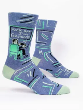 F*ck Off, I'm Gaming Men's Crew Socks