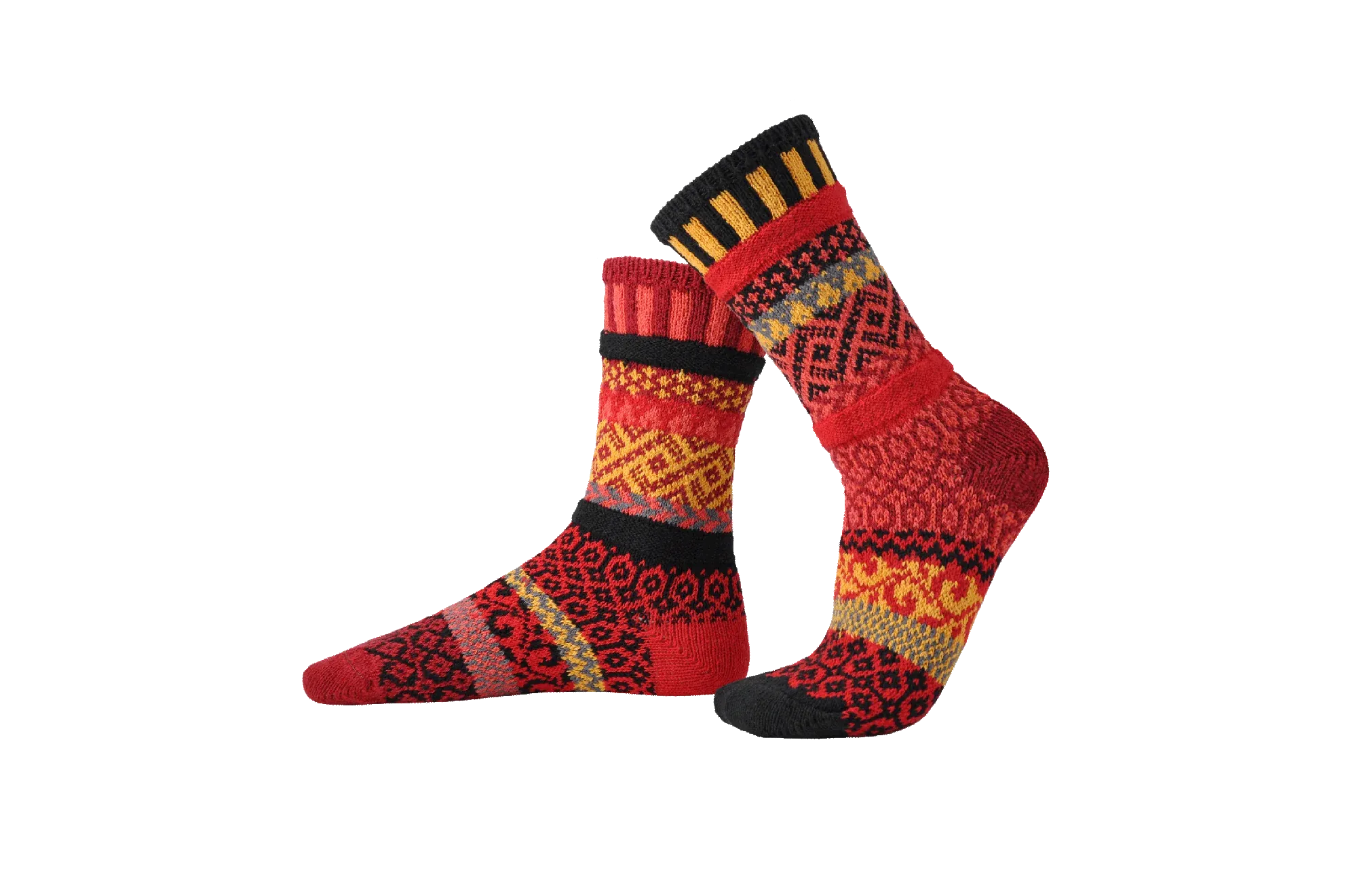 Fire Recycled Cotton Crew Socks