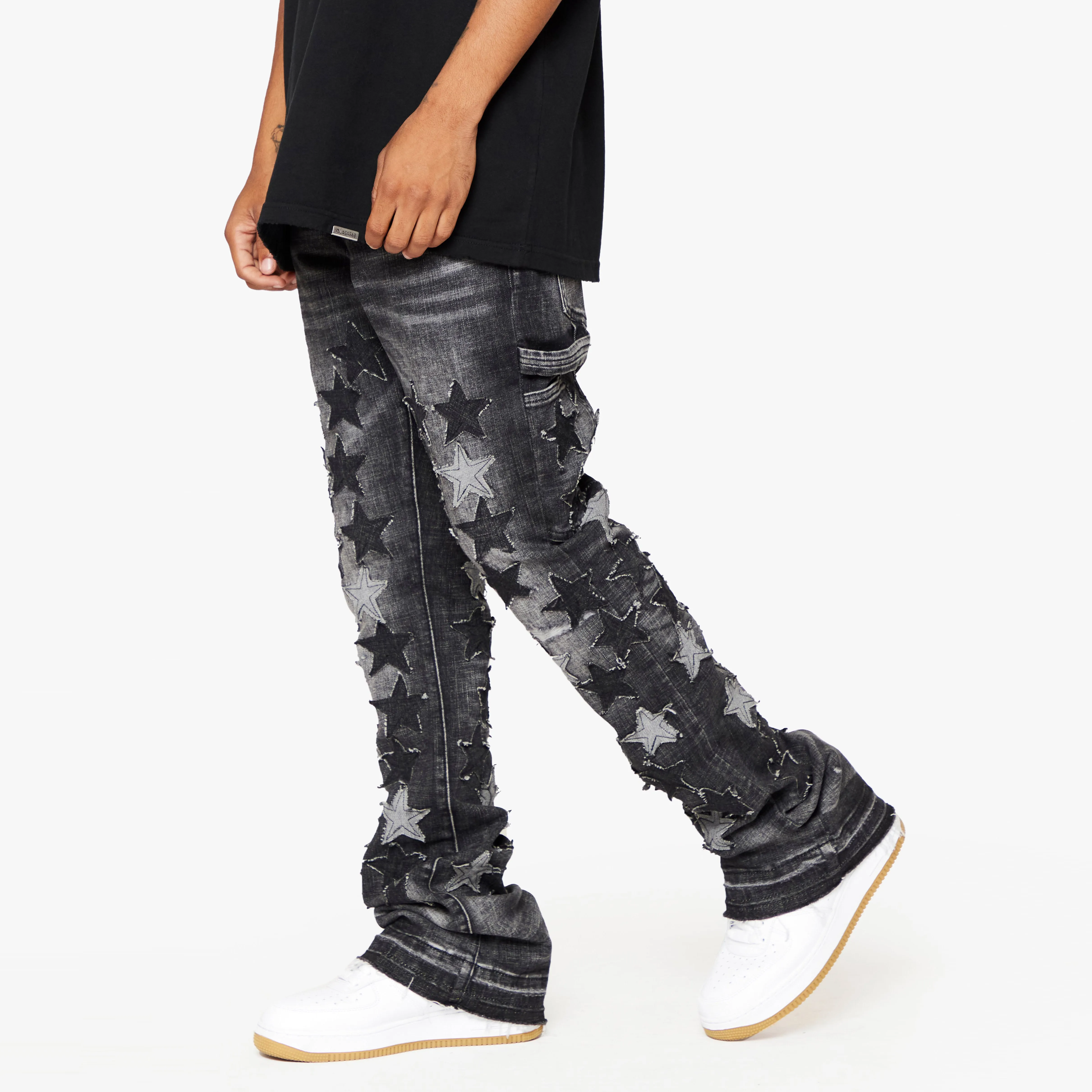 Five-pointed casual street jeans