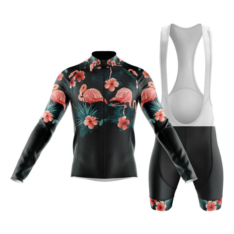 Floral Neck Flamingo Club Cycling Kit