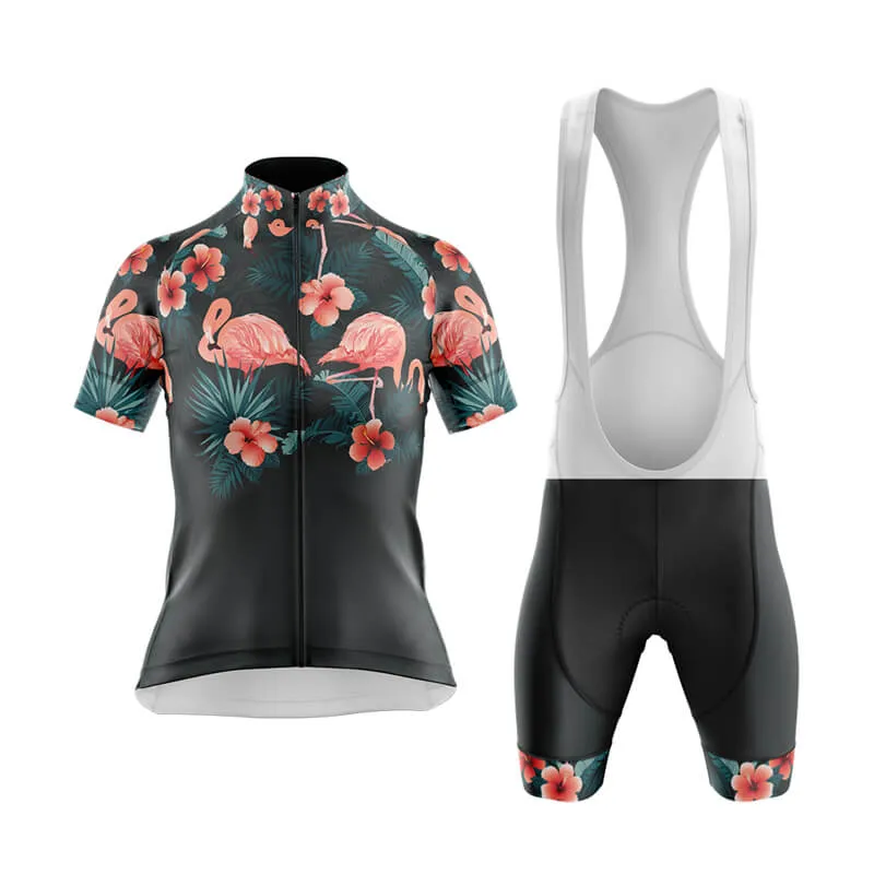 Floral Neck Flamingo Club Cycling Kit