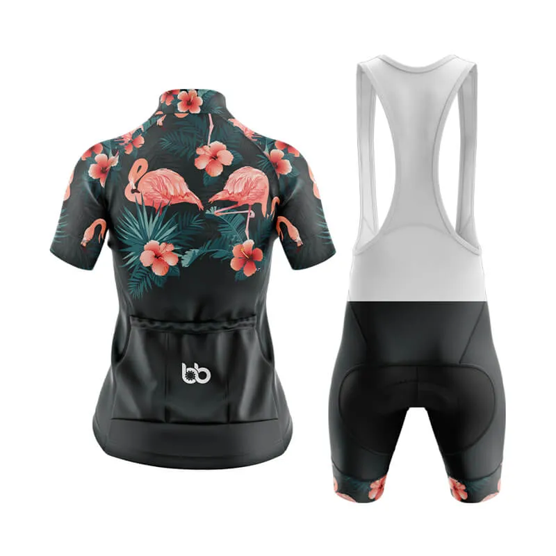 Floral Neck Flamingo Club Cycling Kit