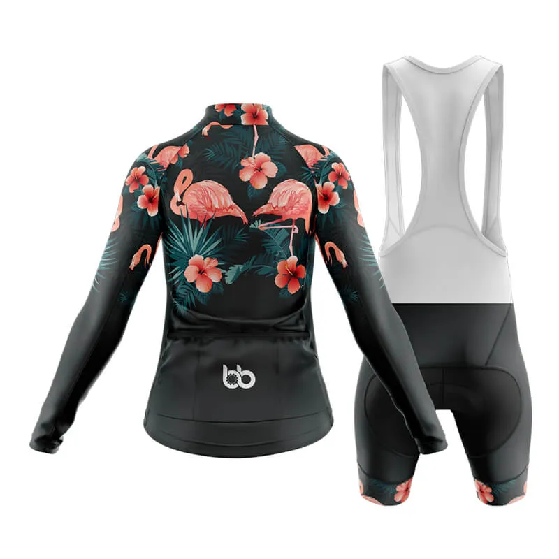 Floral Neck Flamingo Club Cycling Kit