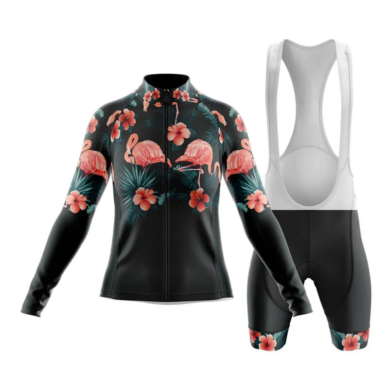 Floral Neck Flamingo Club Cycling Kit