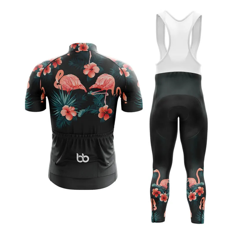 Floral Neck Flamingo Club Cycling Kit