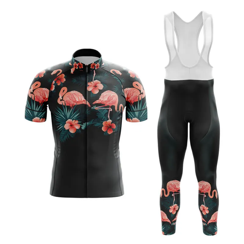 Floral Neck Flamingo Club Cycling Kit