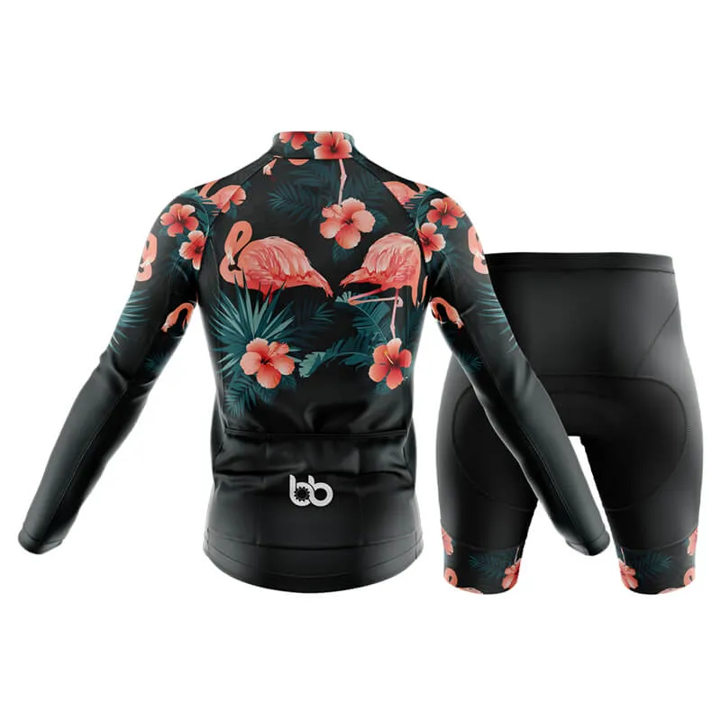 Floral Neck Flamingo Club Cycling Kit