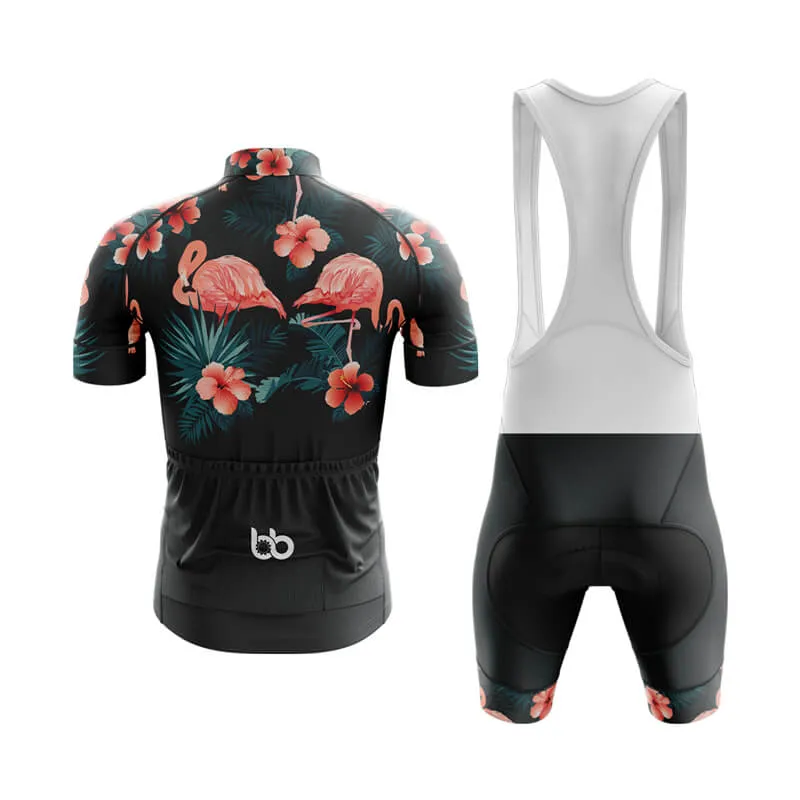 Floral Neck Flamingo Club Cycling Kit