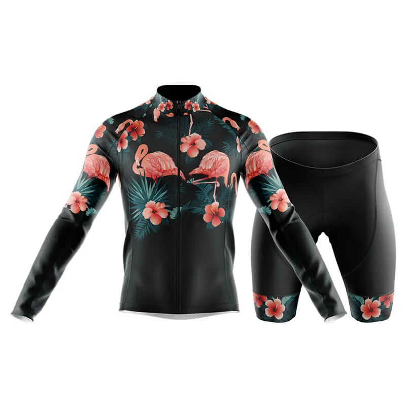 Floral Neck Flamingo Club Cycling Kit